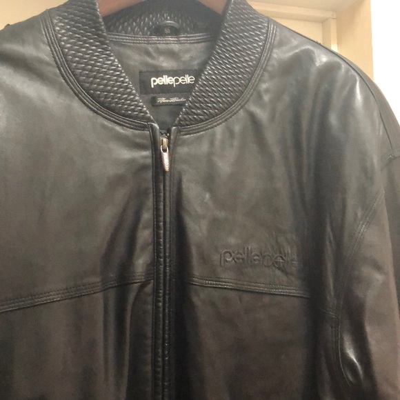 black pelle pelle leather jacket